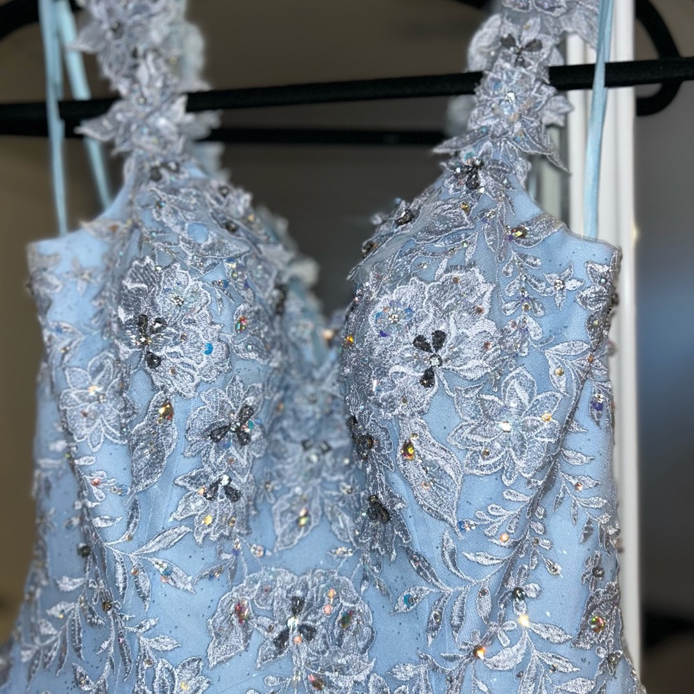 Elegant Light Blue Formal Gown